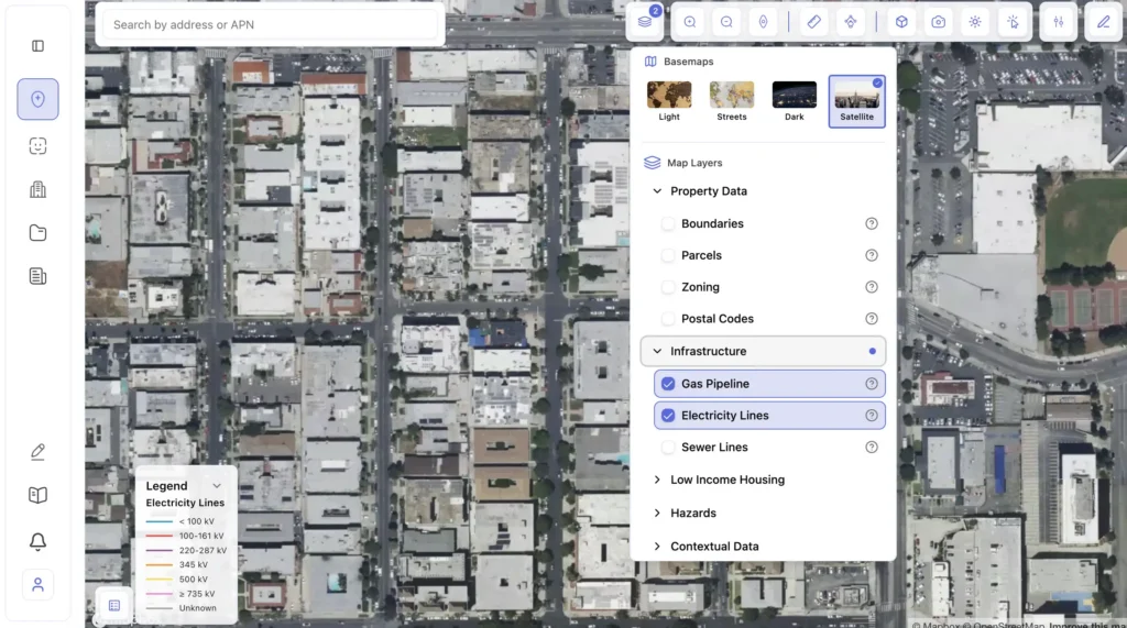 Infrastructure and utilities mapping