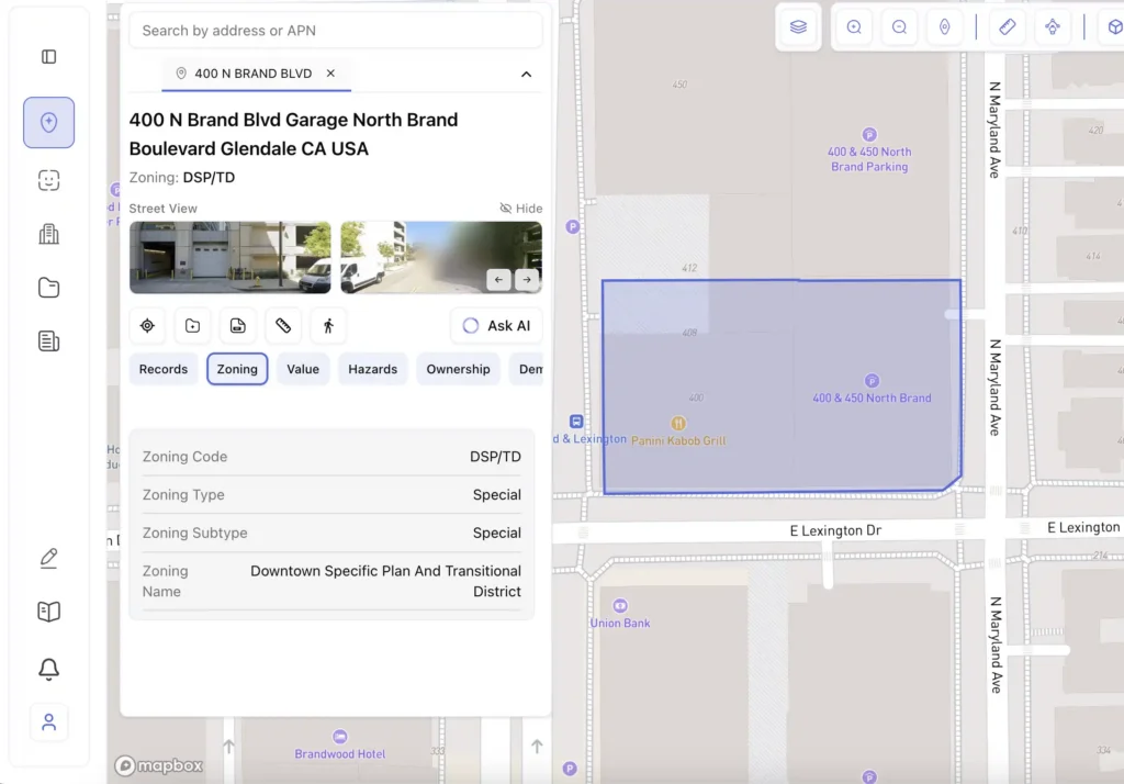 Zoning regulations in ArchiWise